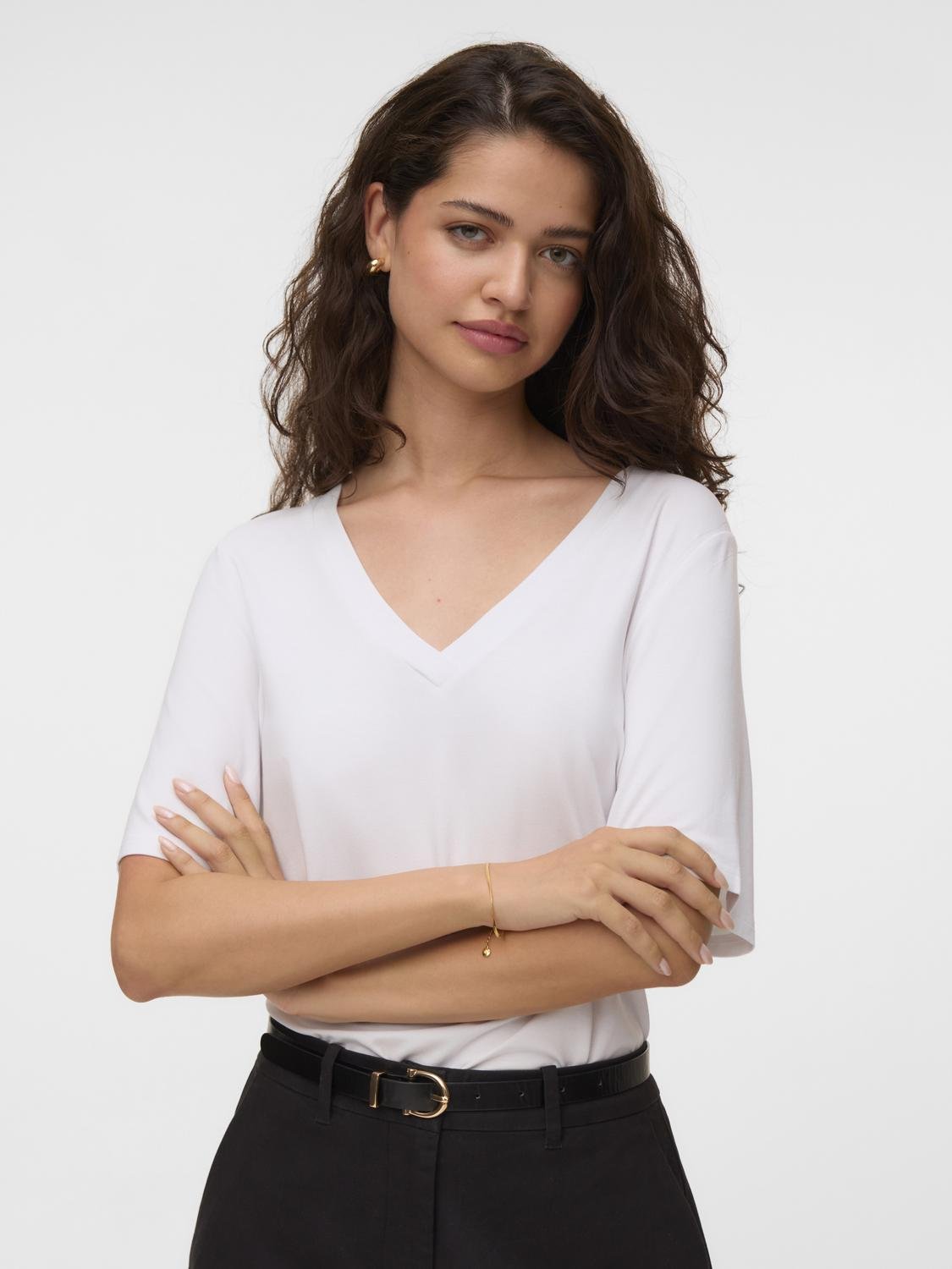 AWRITA T-shirt - Bright White - VERO MODA & VILA Bergvik